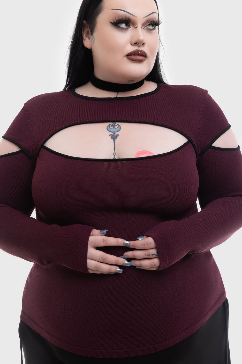 Abyssal Elegy Knitted Top Killstar
