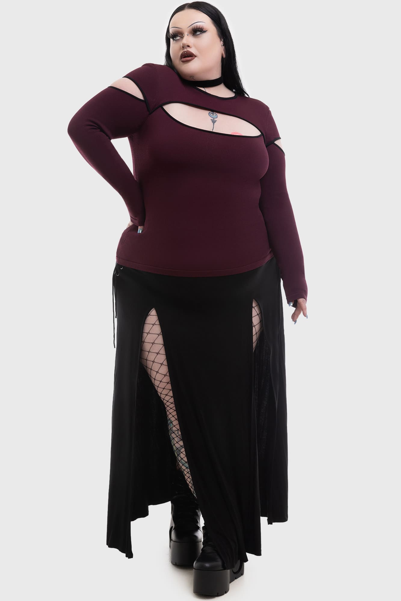 Abyssal Elegy Knitted Top Killstar