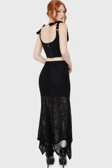 Belladonna Lace Maxi Skirt [Black] Killstar