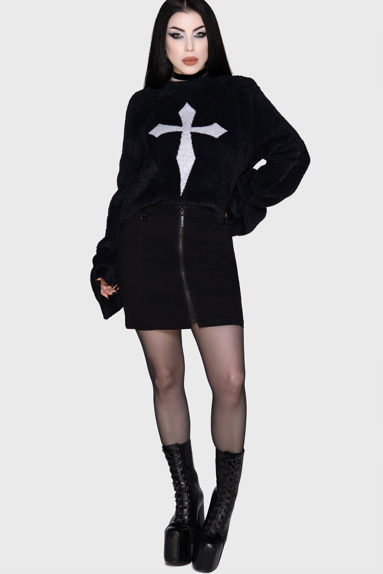 Lyra Bodycon Skirt Killstar