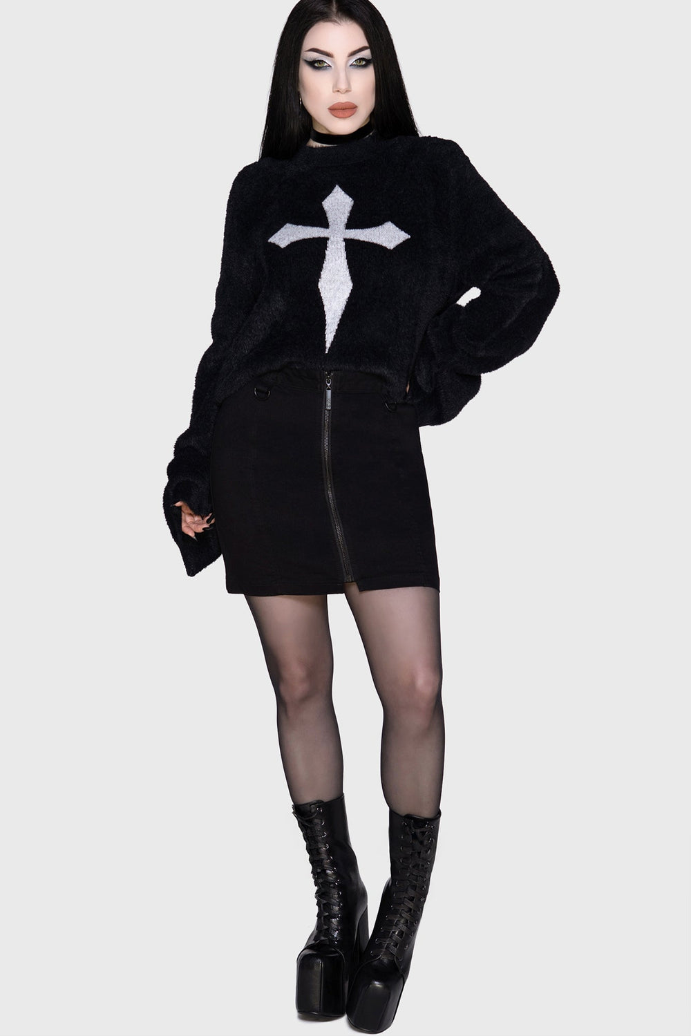 Lyra Bodycon Skirt Killstar