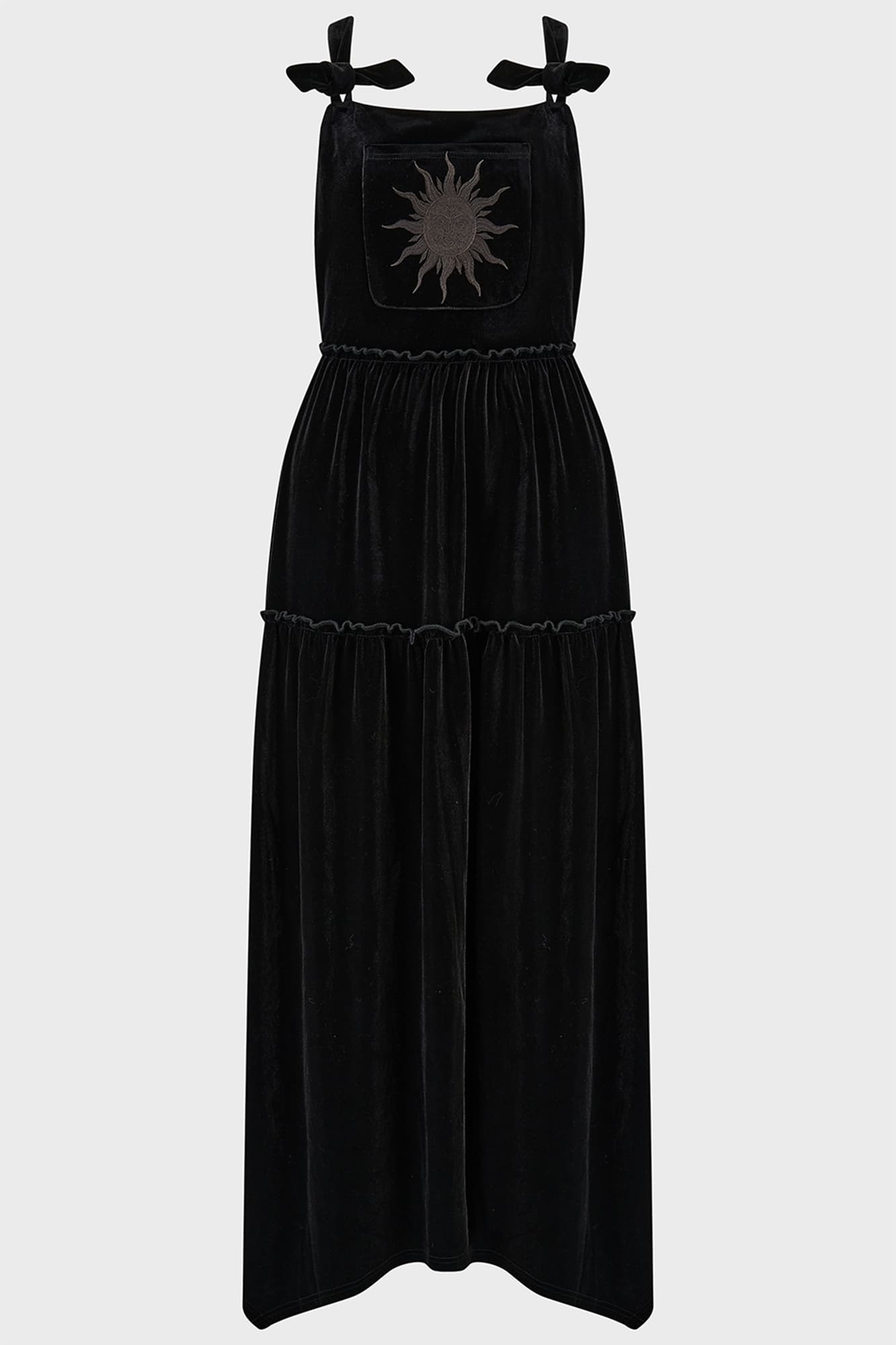 Ascended Maxi Pinafore Dress Killstar