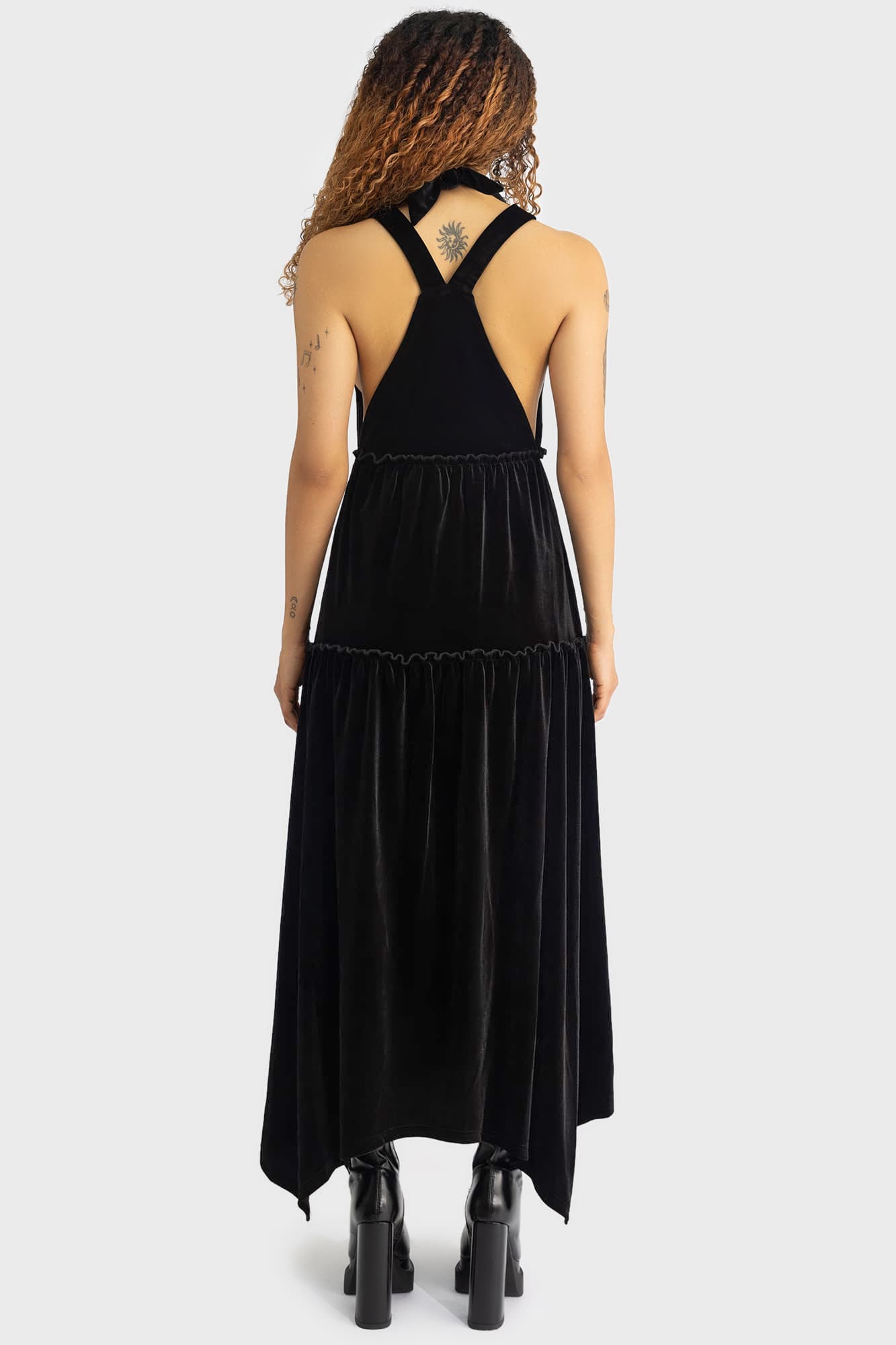 Ascended Maxi Pinafore Dress Killstar