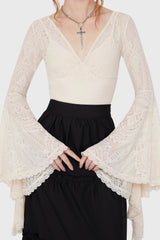 Fatal Attraction Bodysuit [IVORY] Killstar