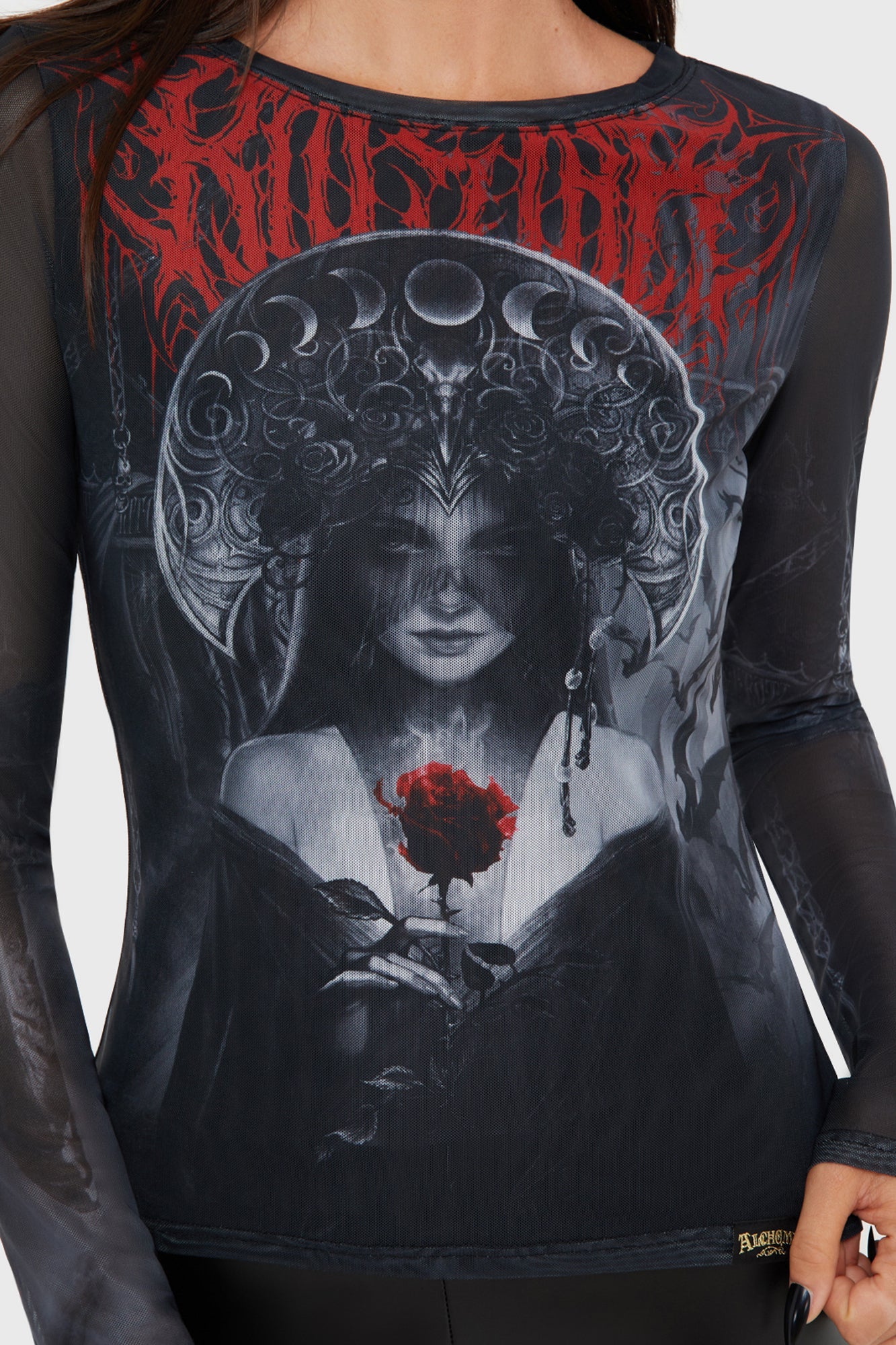 Grimalkins Glass Mesh Top Killstar