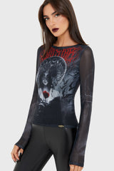 Grimalkins Glass Mesh Top Killstar