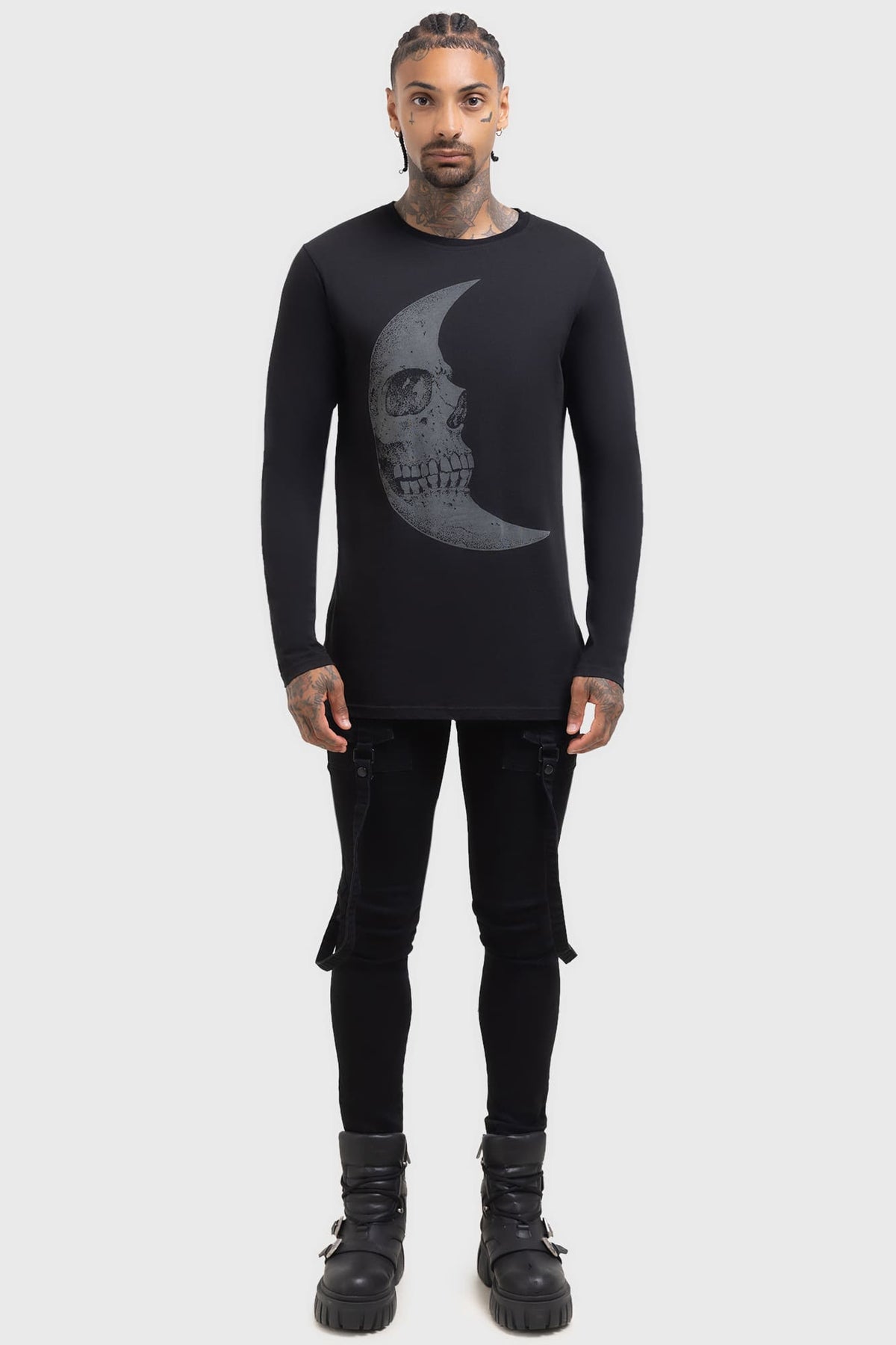 Lunar Crescent Long Sleeve Top Killstar