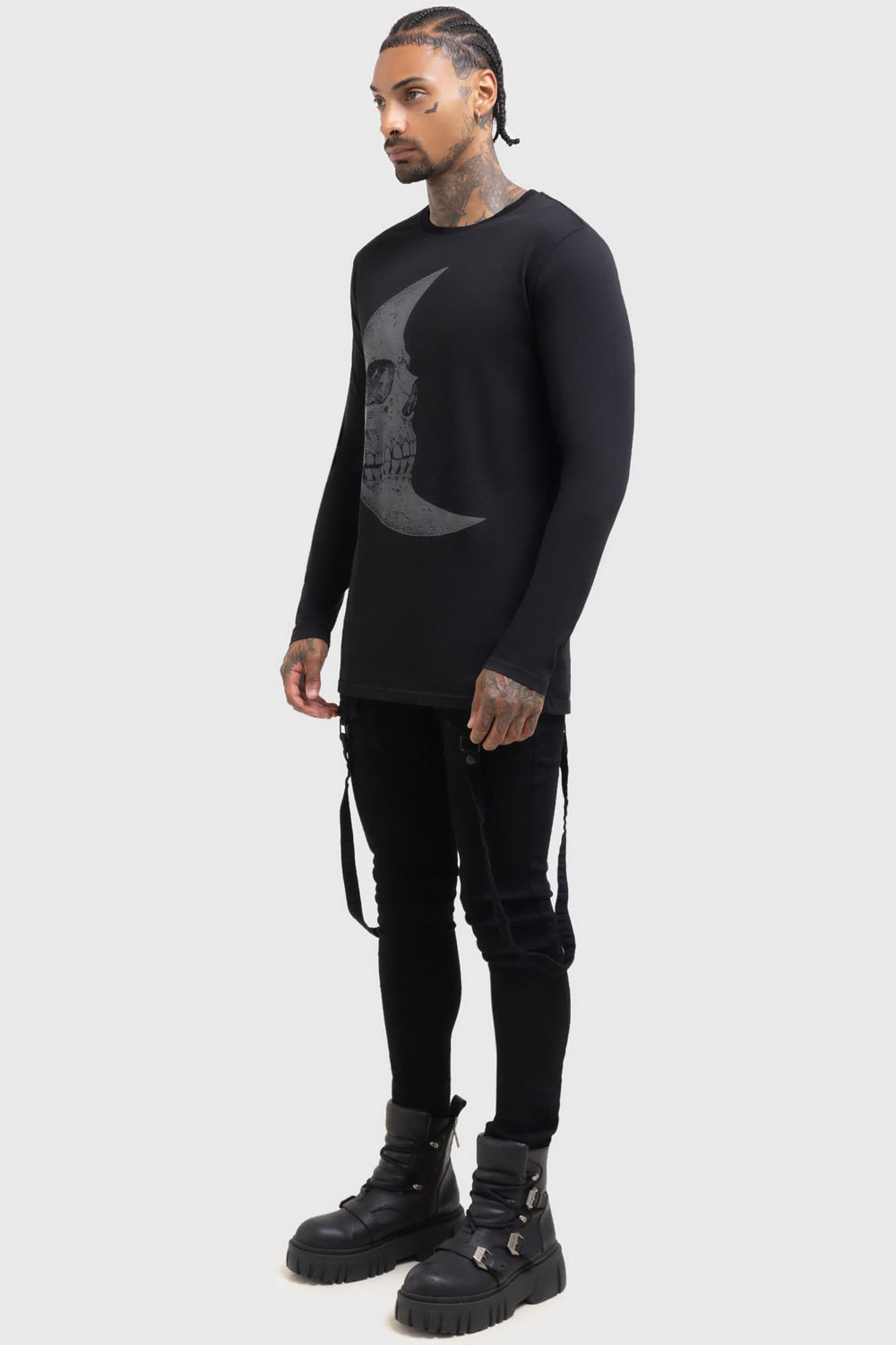Lunar Crescent Long Sleeve Top Killstar