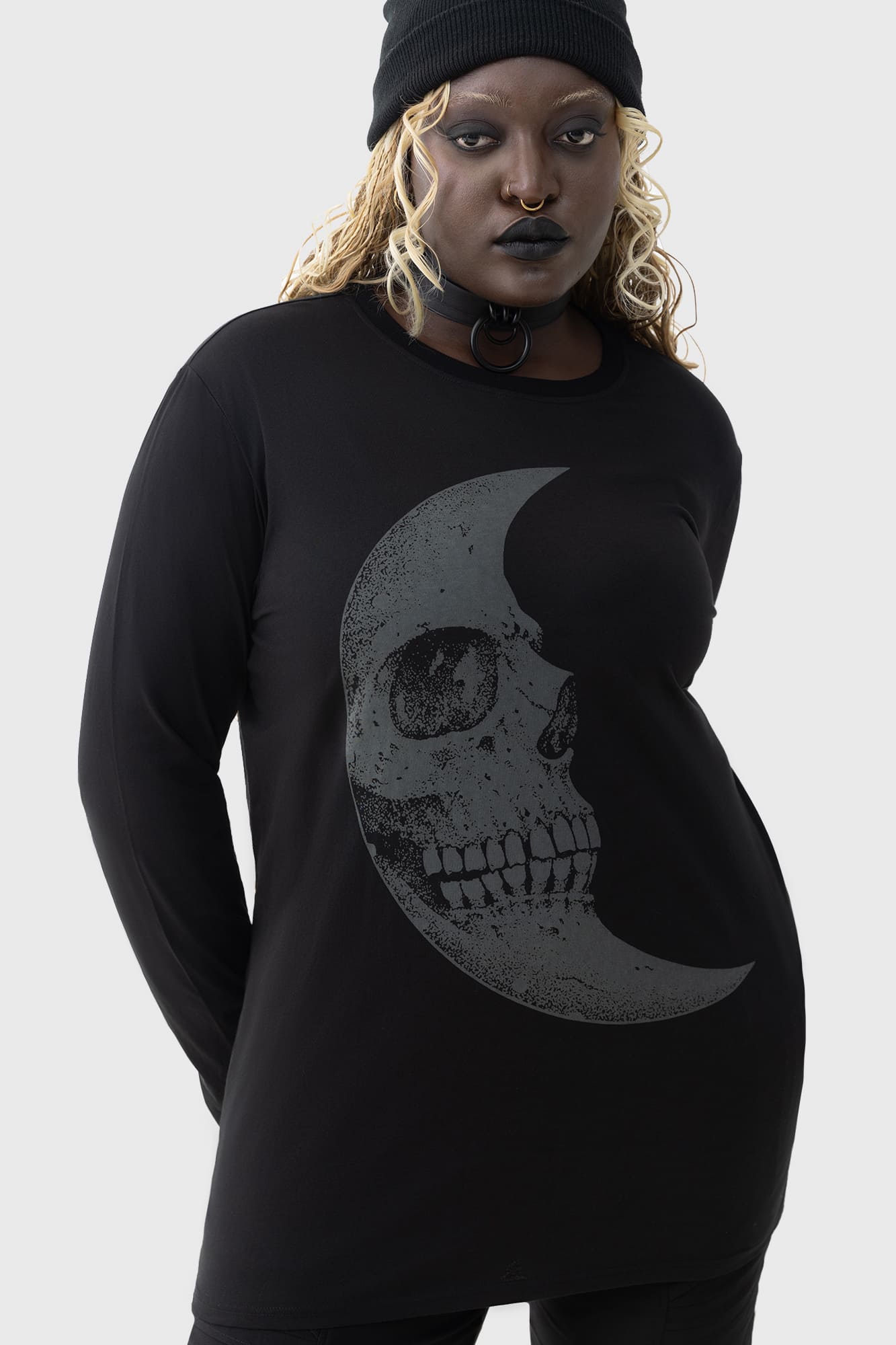 Lunar Crescent Long Sleeve Top Killstar