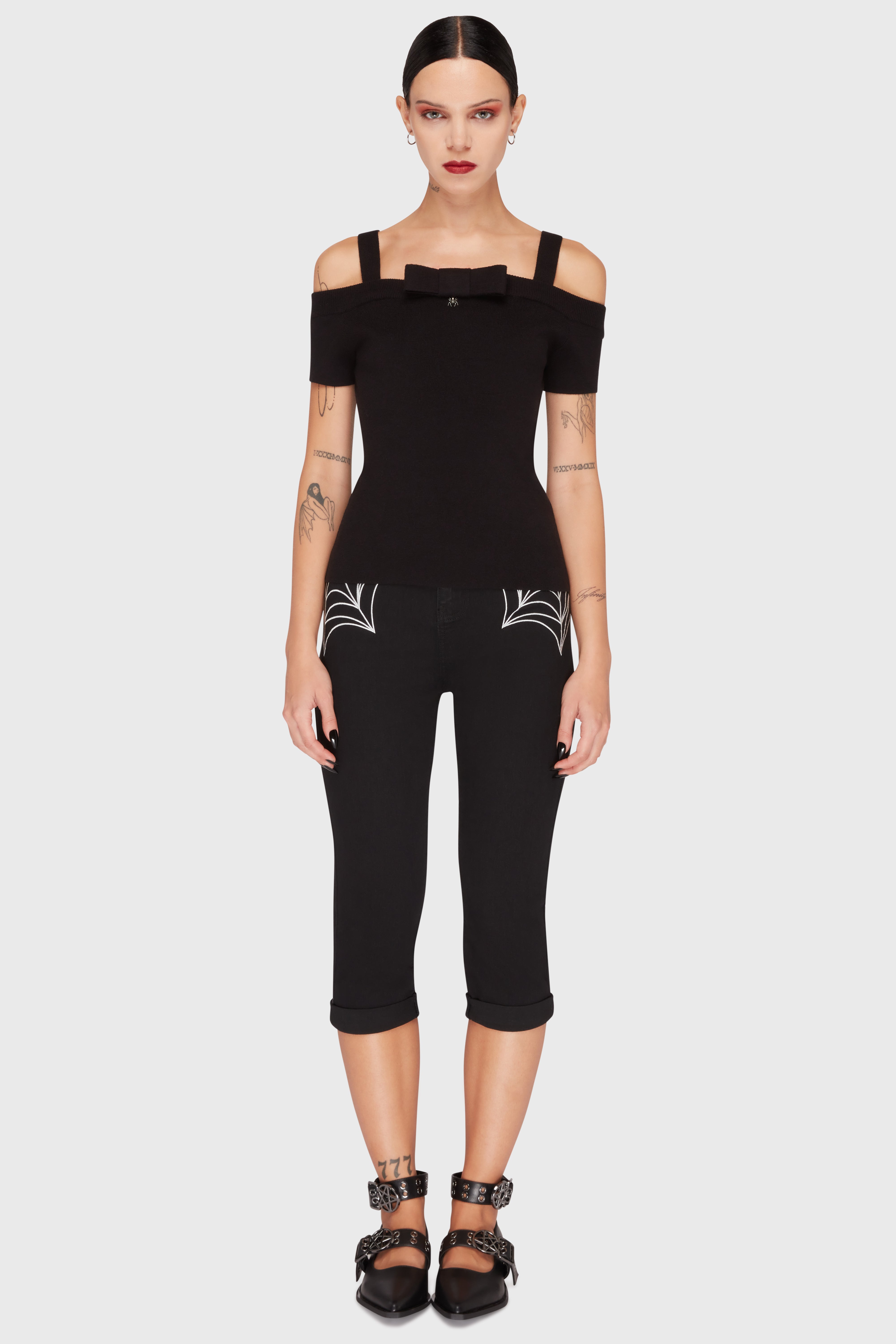 Graveyard Swing Bardot Top Killstar