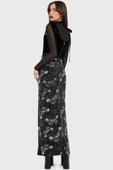 Spidrasica's Web Maxi Skirt Killstar
