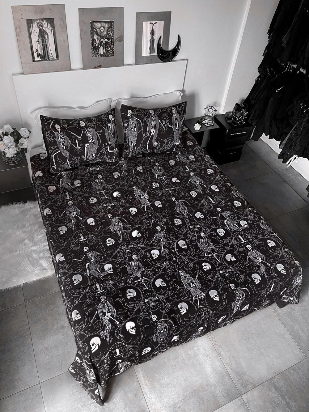 Homeware Bedding &amp; Cushions | Killstar Danse Macabre Bedding Set
