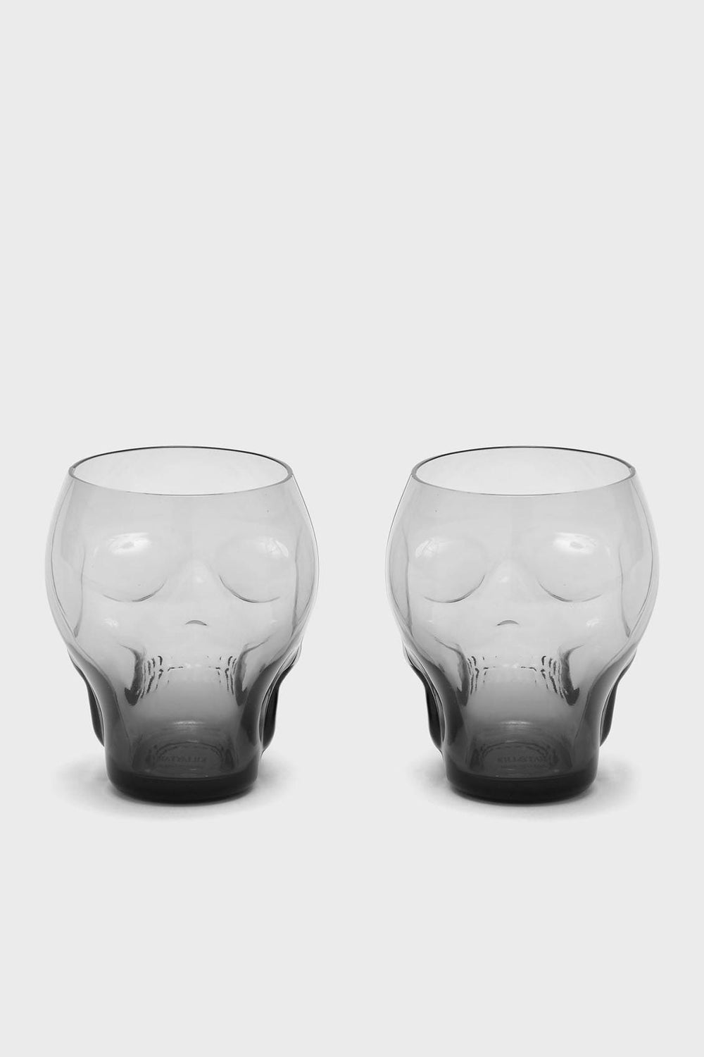 Homeware Cups &amp; Mugs | Killstar Cranium Drinking Glasses [GREY]