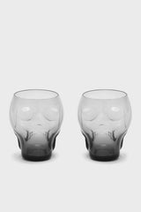 Homeware Cups &amp; Mugs | Killstar Cranium Drinking Glasses [GREY]
