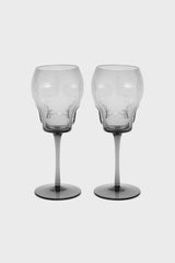 Homeware Cups &amp; Mugs | Killstar Cranium Wine Glasses [GREY]