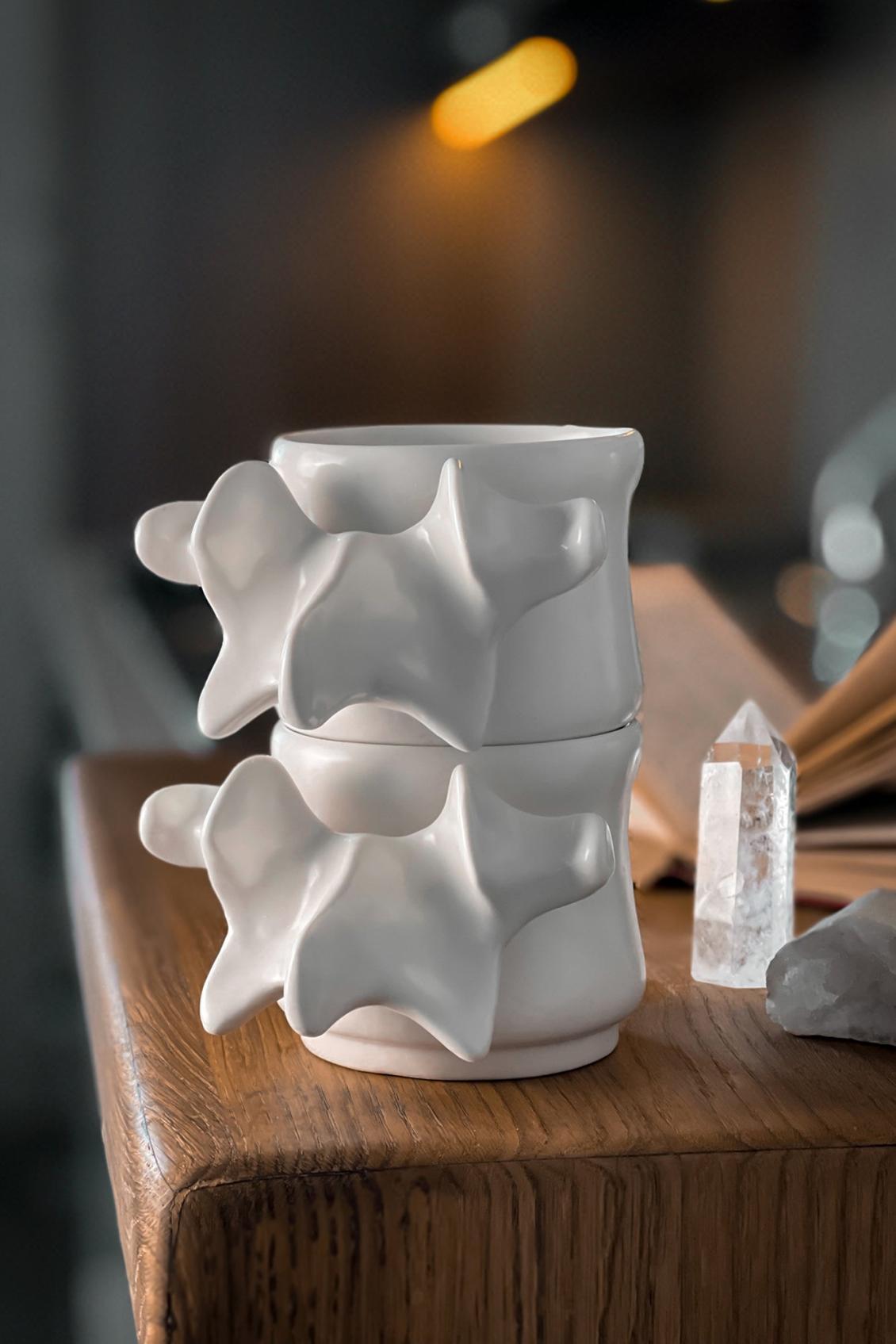 Homeware Cups &amp; Mugs | Killstar Ossuary Stackable Cups (Set Of 2)