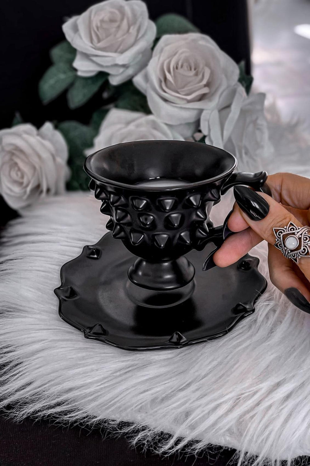 Homeware Cups &amp; Mugs | Killstar Punktorian Teacup &amp; Saucer