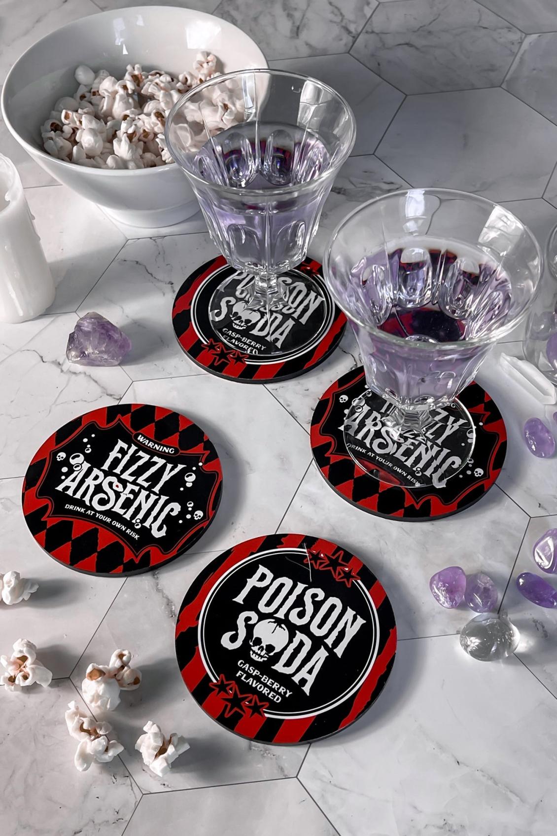 Homeware Cups &amp; Mugs | Killstar Something Wicked Coasters (Set Of 4)
