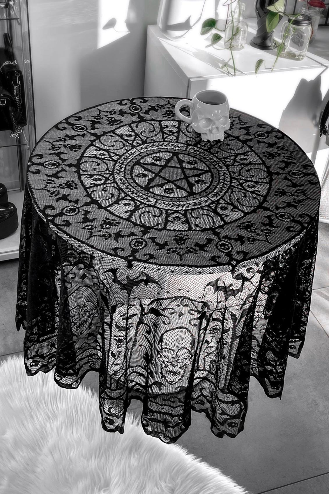 Homeware Tableware | Killstar Asra Lace Tablecloth