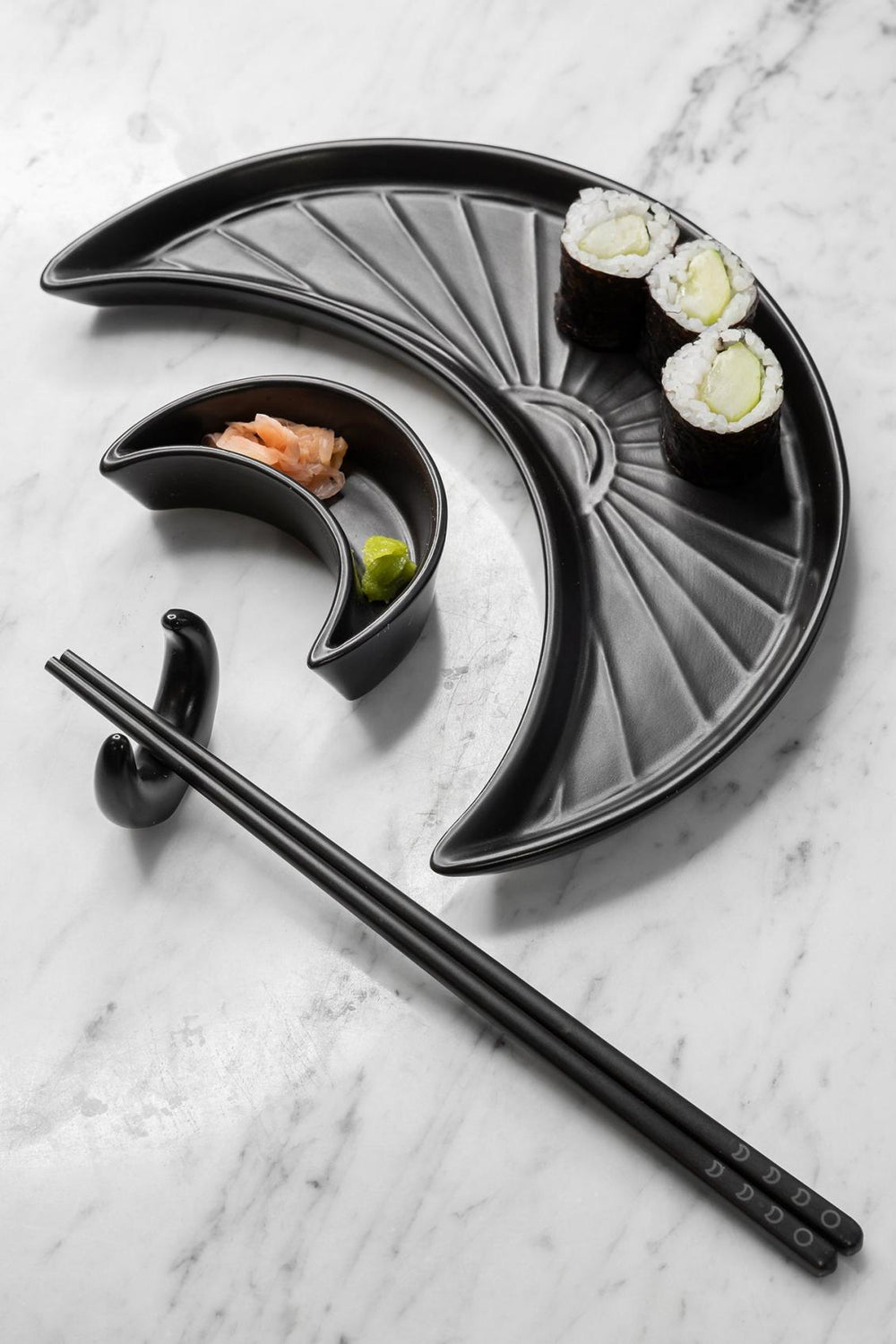Homeware Tableware | Killstar Crescent Sushi Plate Set