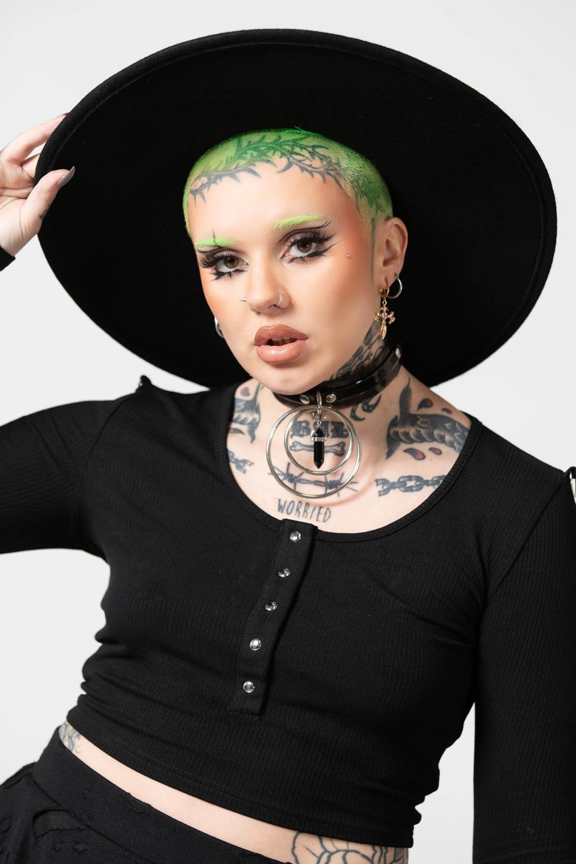 Men Accessories | Killstar Witch Brim Hat [B]