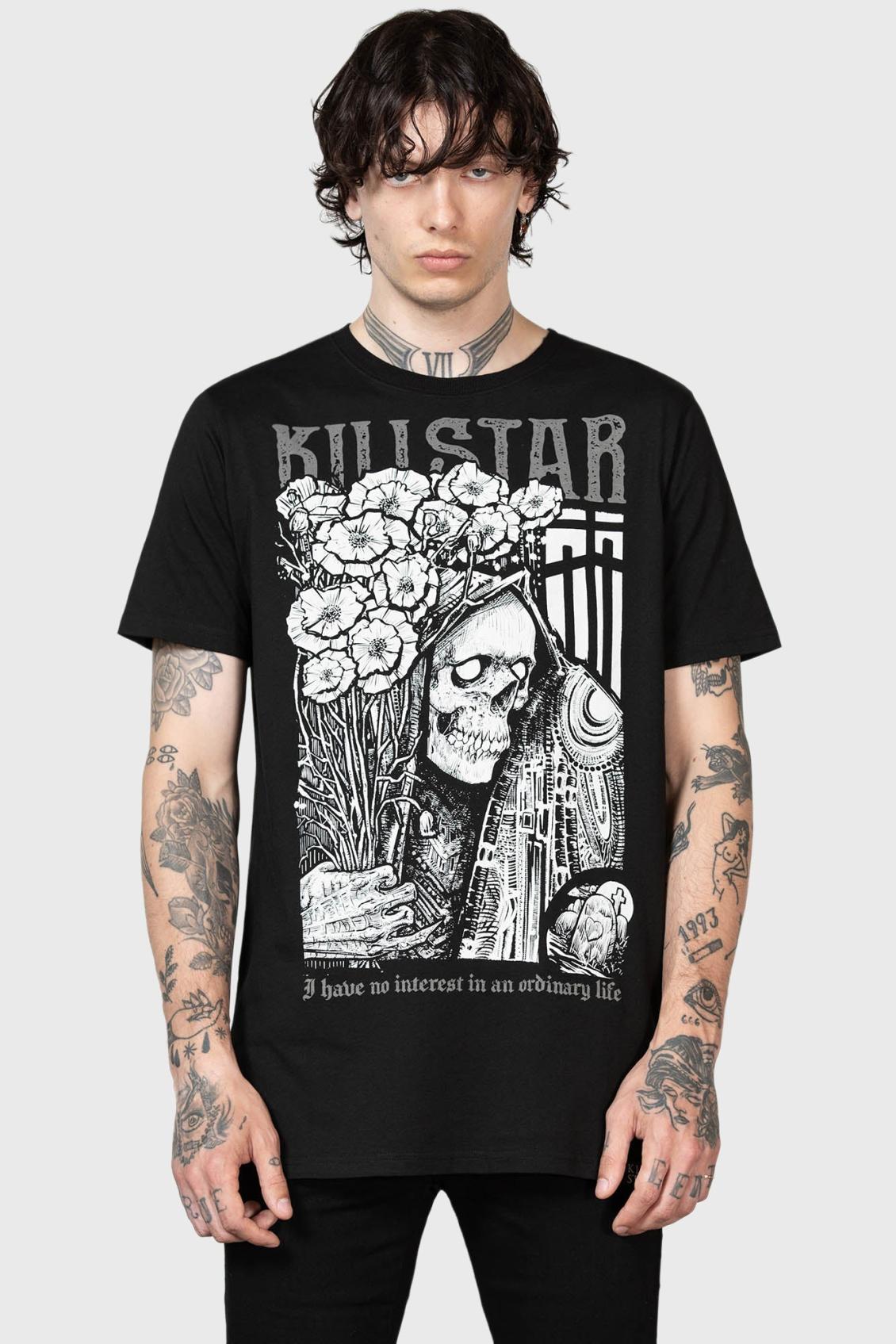 Men Graphic Tops | Killstar Afterdark T-Shirt