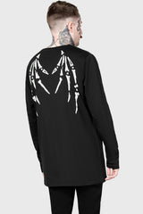 Men Graphic Tops | Killstar Batbone Long Sleeve Top