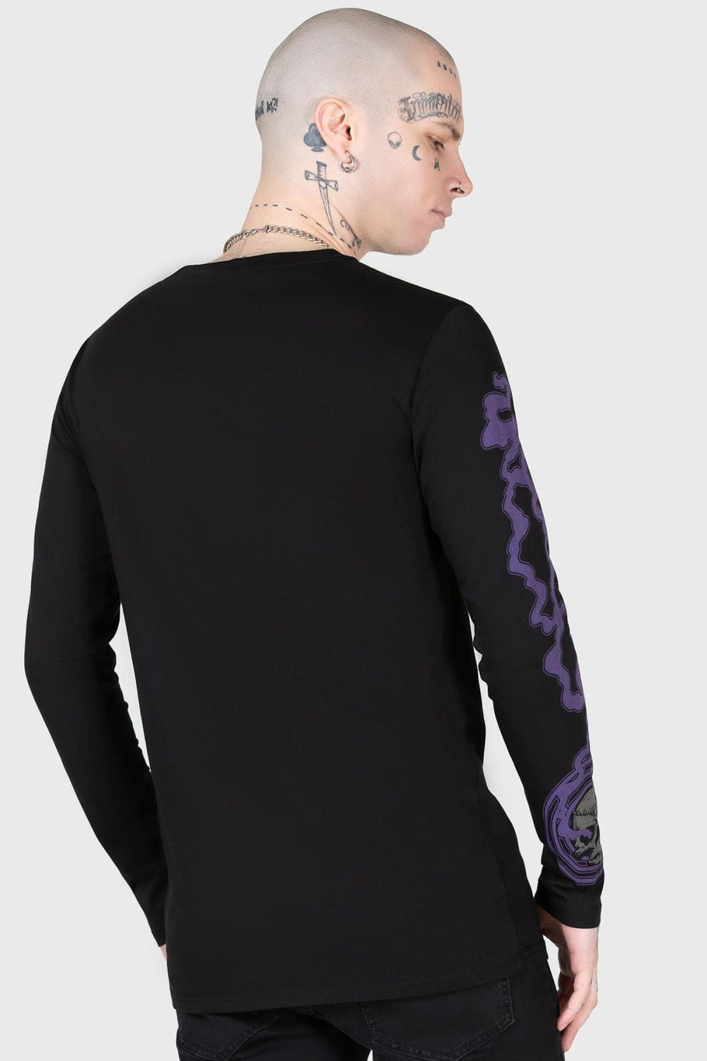 Men Graphic Tops | Killstar Blac Magick Long Sleeve Top
