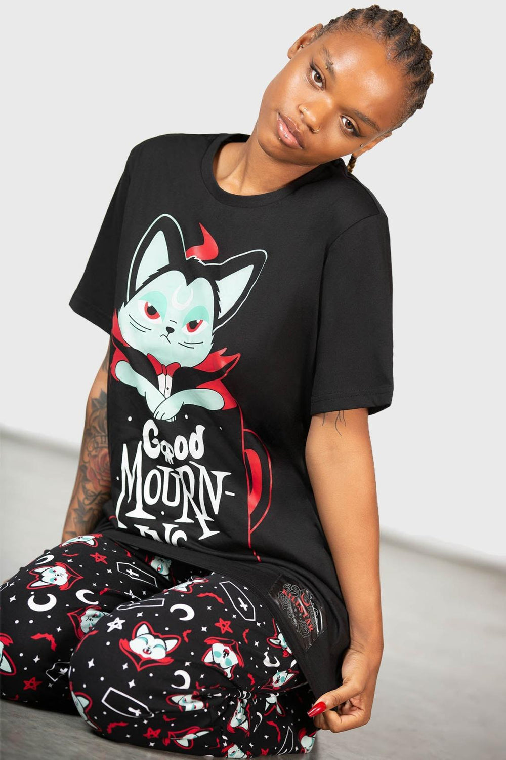 Men Graphic Tops | Killstar Catnap T-Shirt