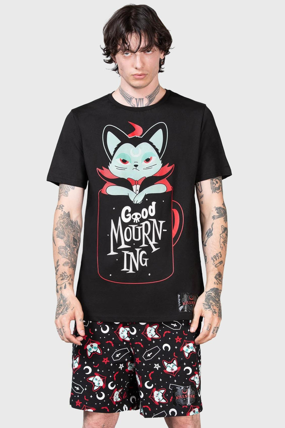 Men Graphic Tops | Killstar Catnap T-Shirt