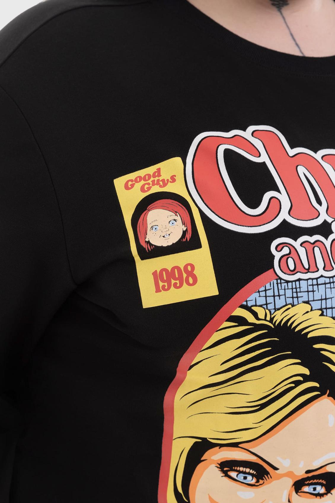 Men Graphic Tops | Killstar Chucky &amp; Tiff Forever Sweatshirt