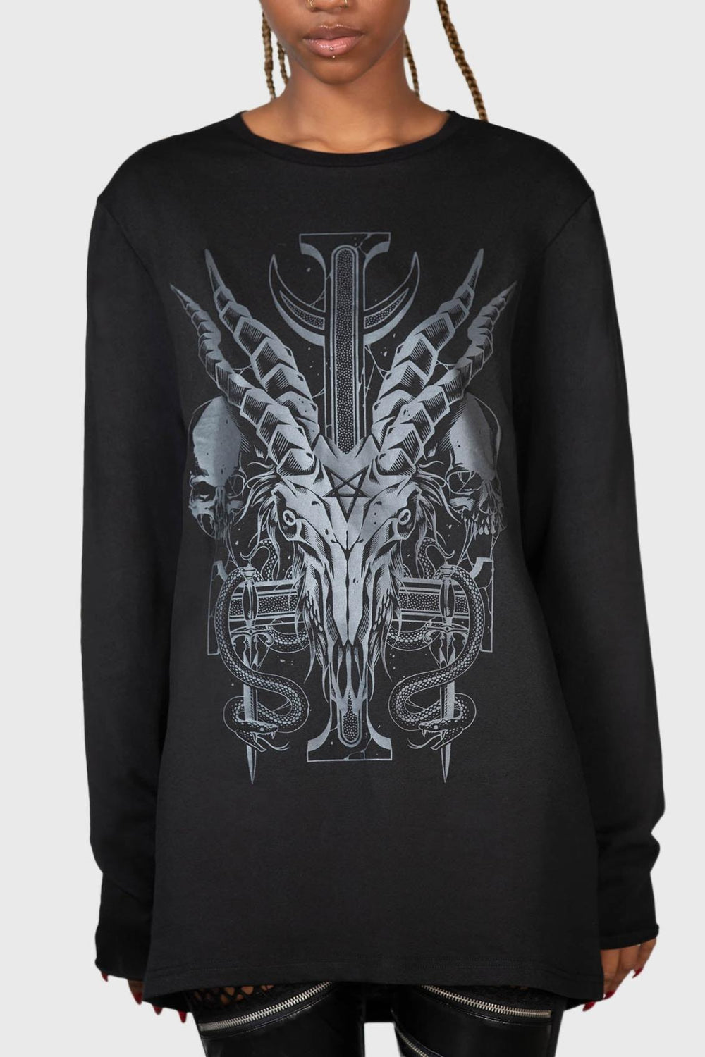 Men Graphic Tops | Killstar Infernal Ashes Long Sleeve Top