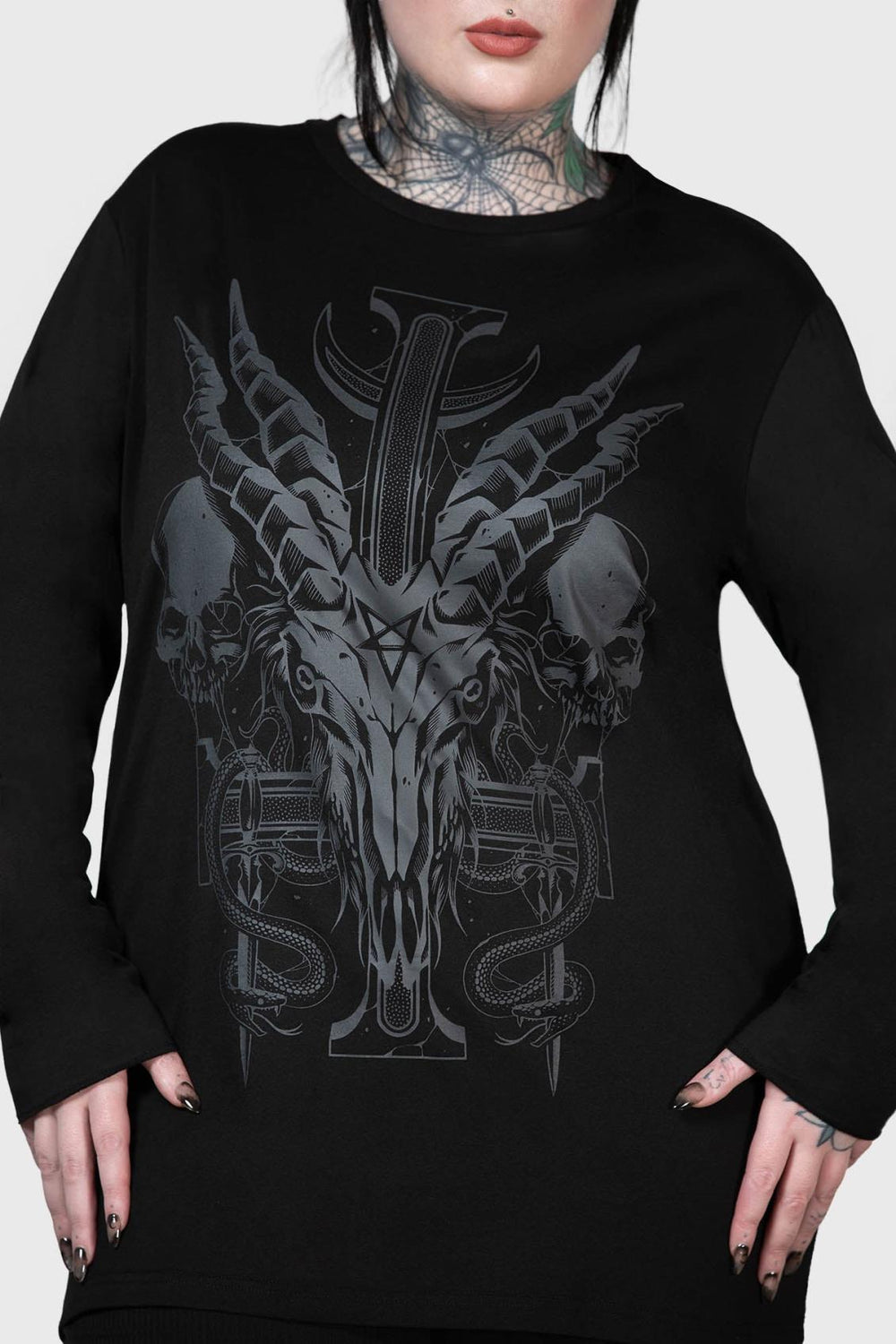 Men Graphic Tops | Killstar Infernal Ashes Long Sleeve Top