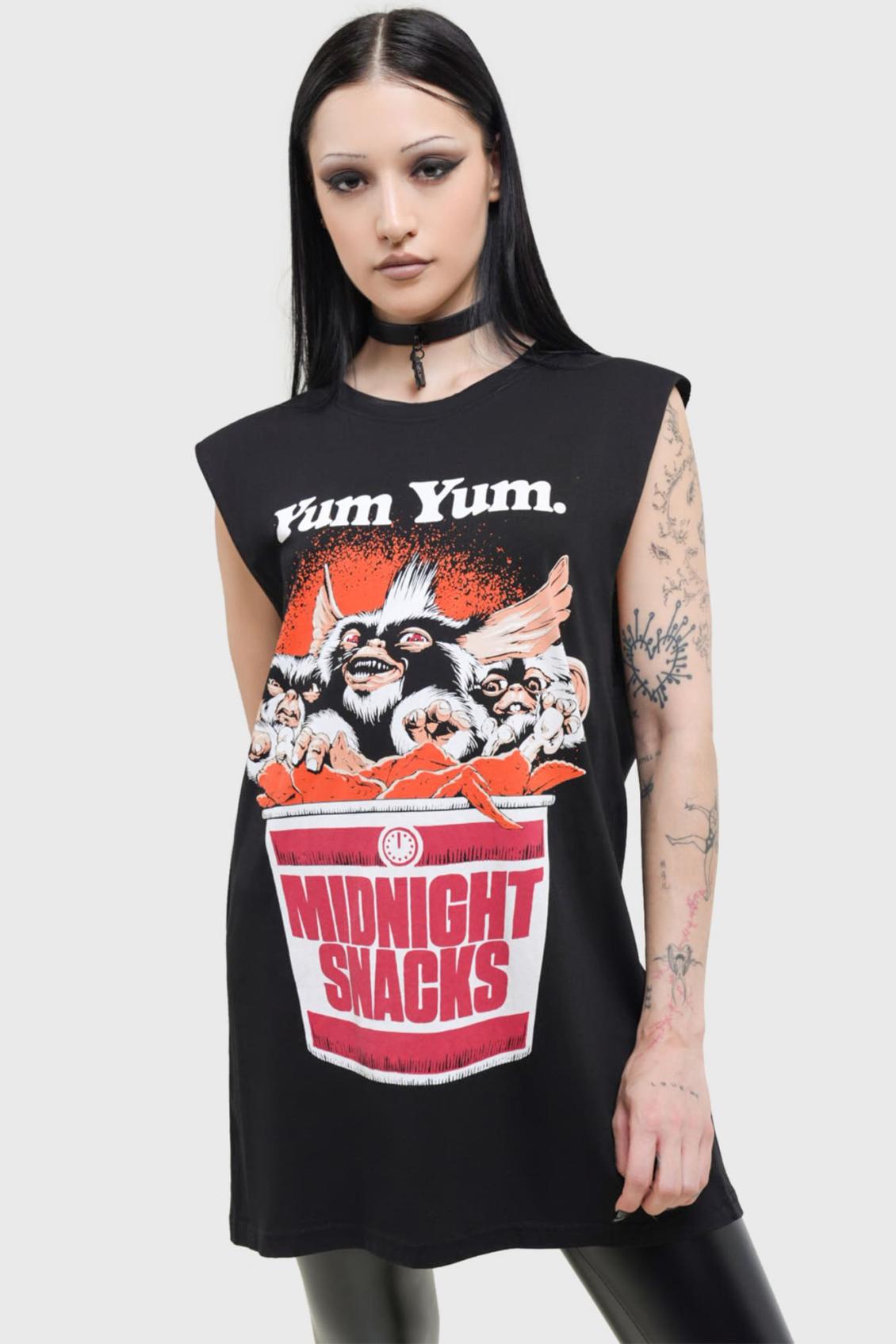 Men Graphic Tops | Killstar Midnight Snacks Graphic Vest