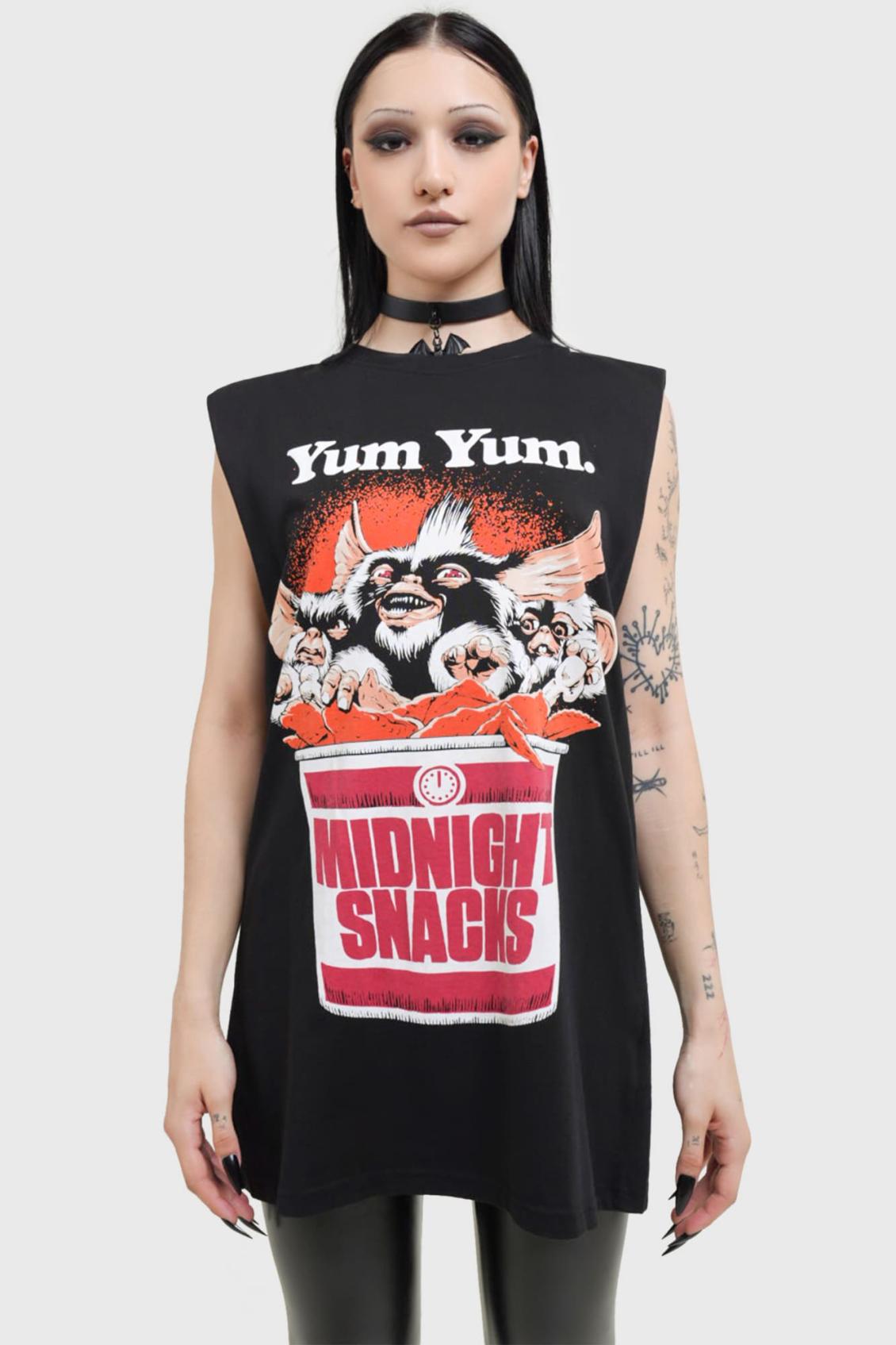 Men Graphic Tops | Killstar Midnight Snacks Graphic Vest