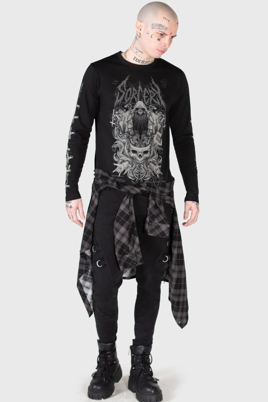 Men Graphic Tops | Killstar Sorcery Long Sleeve Top