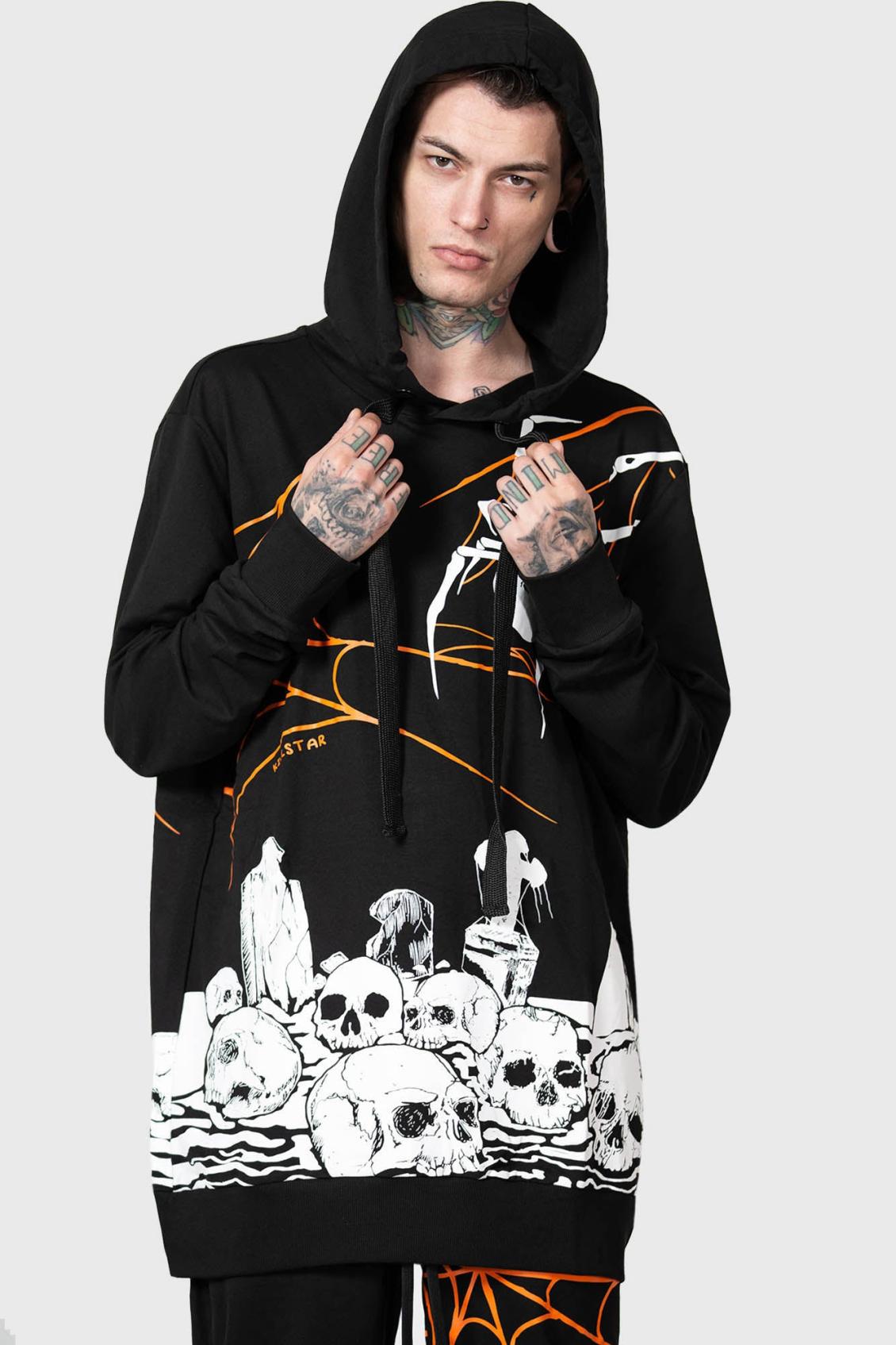 Men Hoodies | Killstar Pumpkin Reaper Hoodie