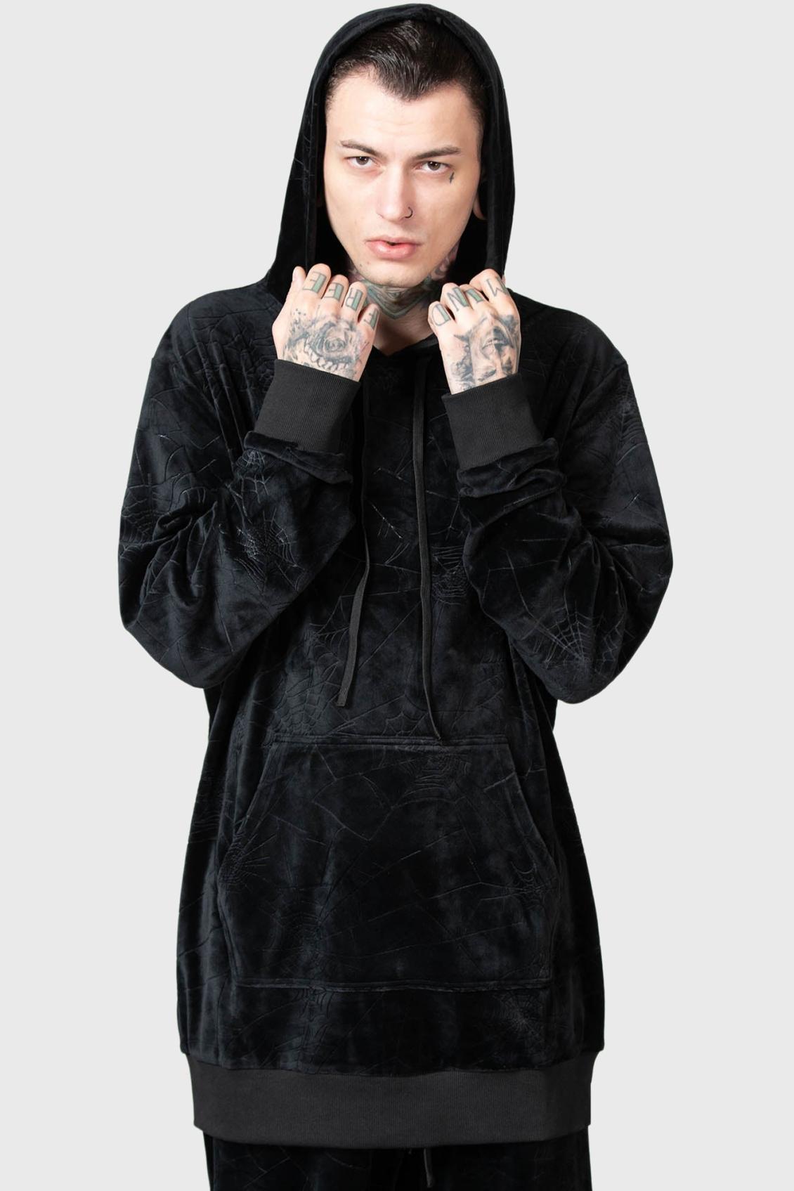 Men Hoodies | Killstar Webmare Longline Hoodie