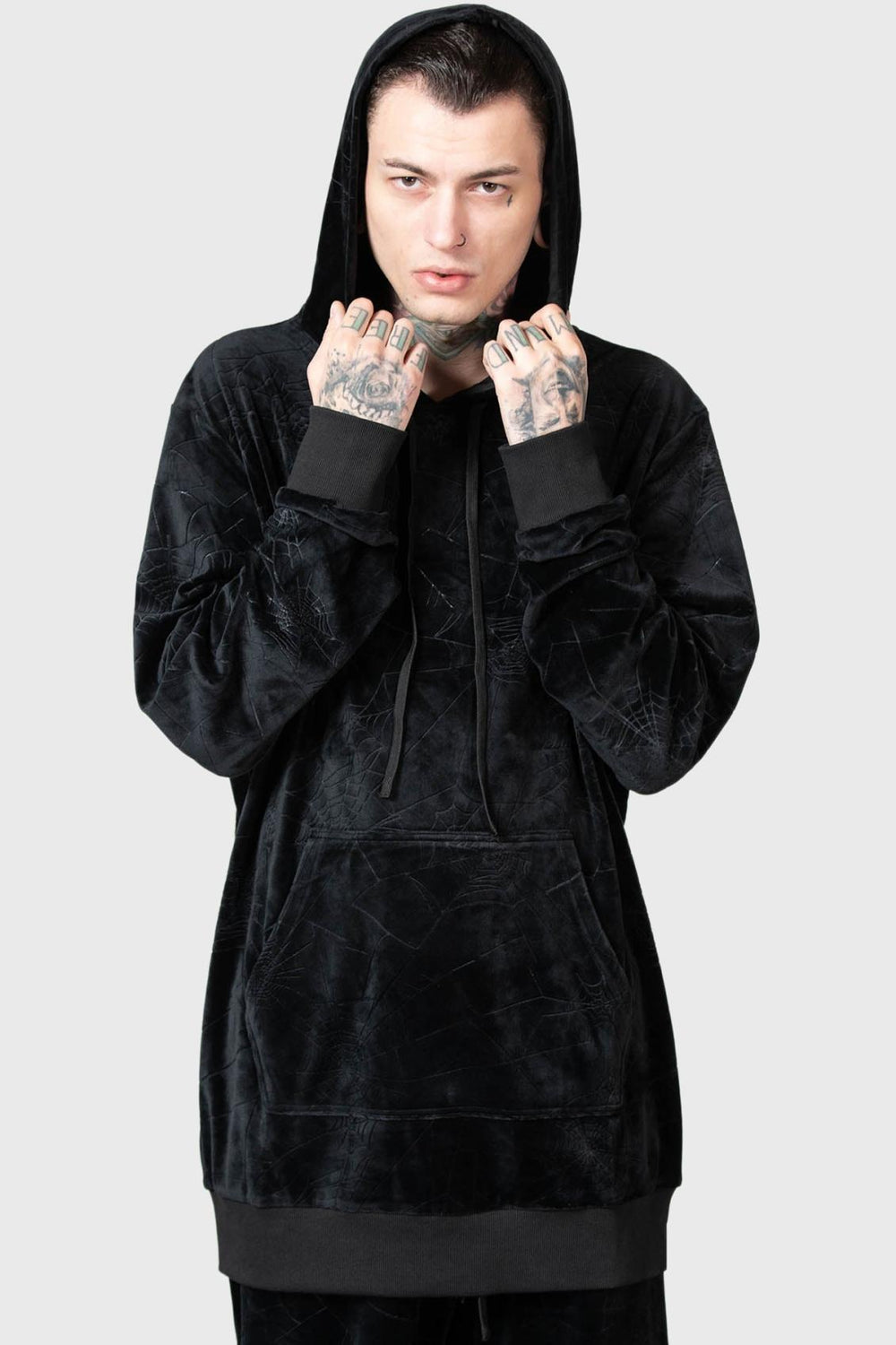 Men Hoodies | Killstar Webmare Longline Hoodie