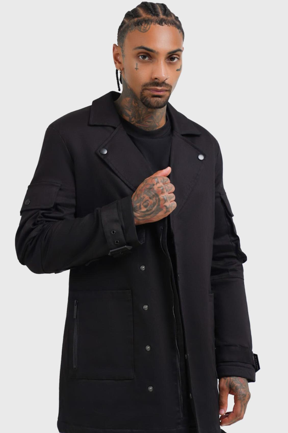 Men Jackets &amp; Coats | Killstar Lucid Travels Trench Coat