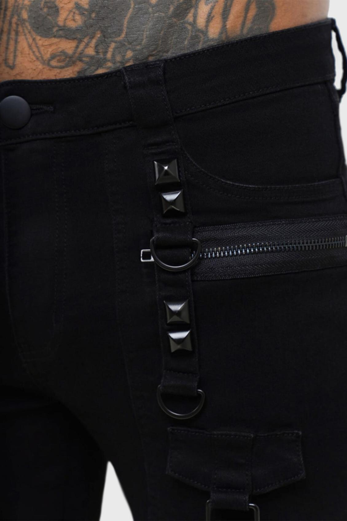 Men Jeans &amp; Trousers | Killstar Kihilist Bondage Trousers