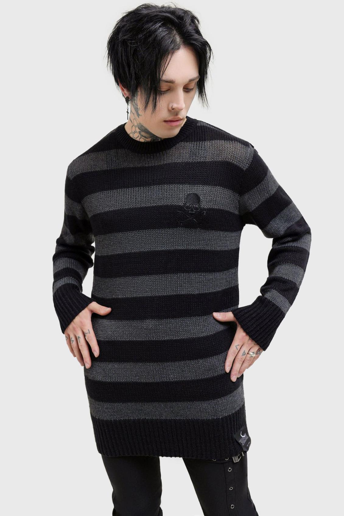 Men Knitwear | Killstar Alleyfade Sweater
