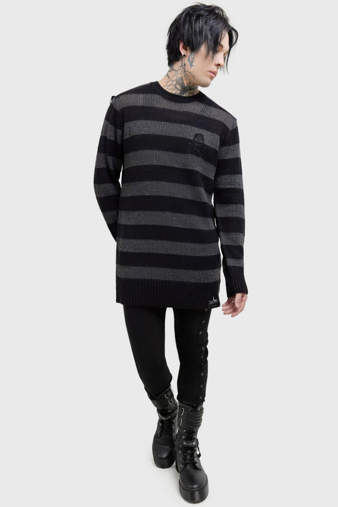 Men Knitwear | Killstar Alleyfade Sweater