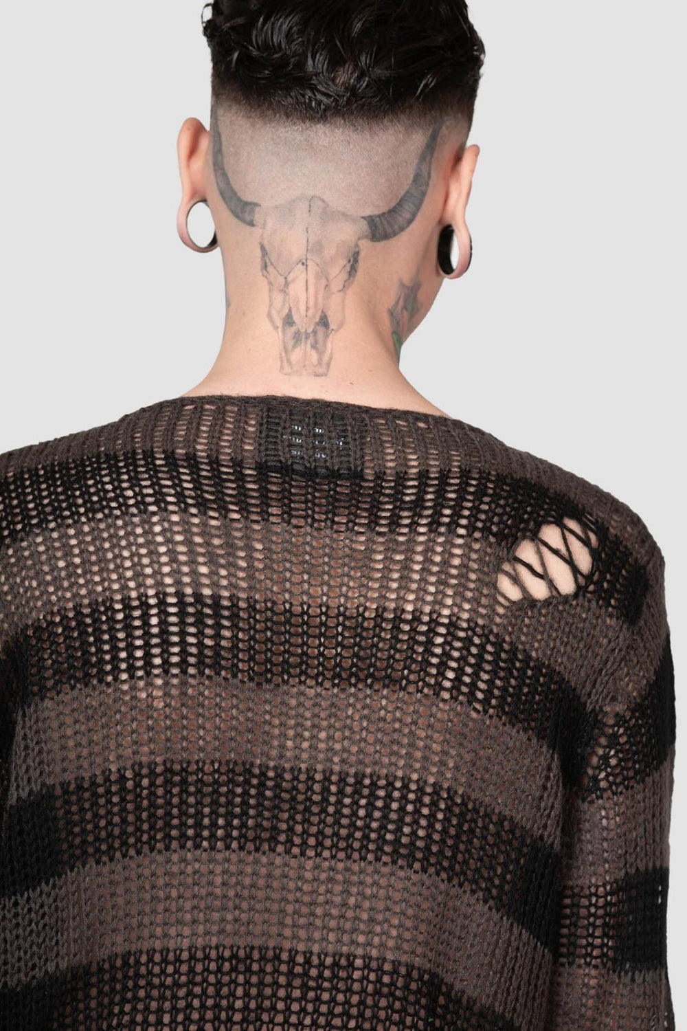 Men Knitwear | Killstar Ash Distress Knit Sweater [B]