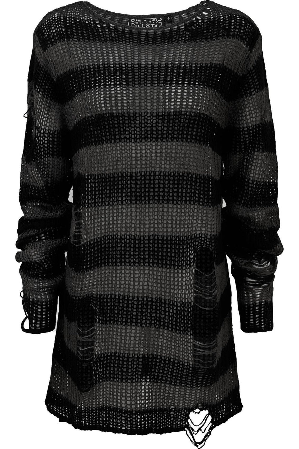 Men Knitwear | Killstar Ash Distress Knit Sweater [B]