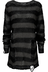 Men Knitwear | Killstar Ash Distress Knit Sweater [B]