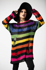 Men Knitwear | Killstar Over The Rainbow Knit Sweater