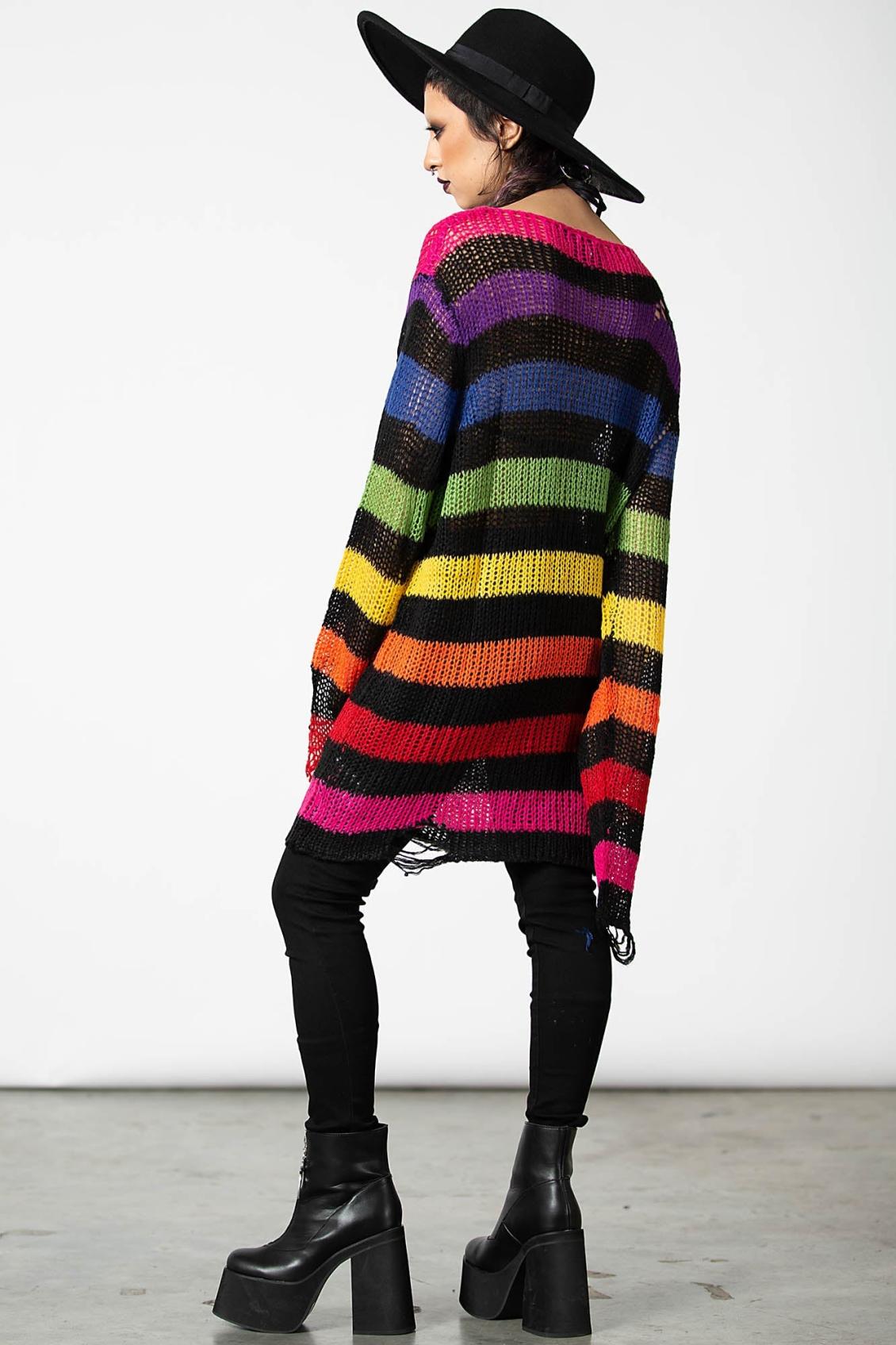 Men Knitwear | Killstar Over The Rainbow Knit Sweater