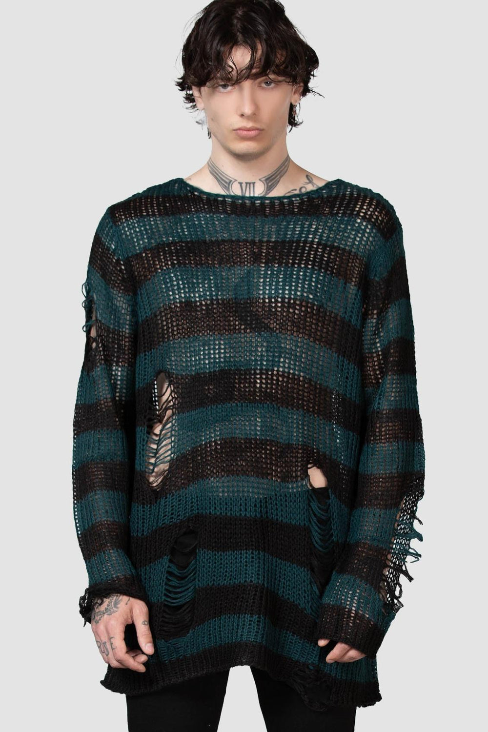 Men Knitwear | Killstar Sea Punk Knit Sweater