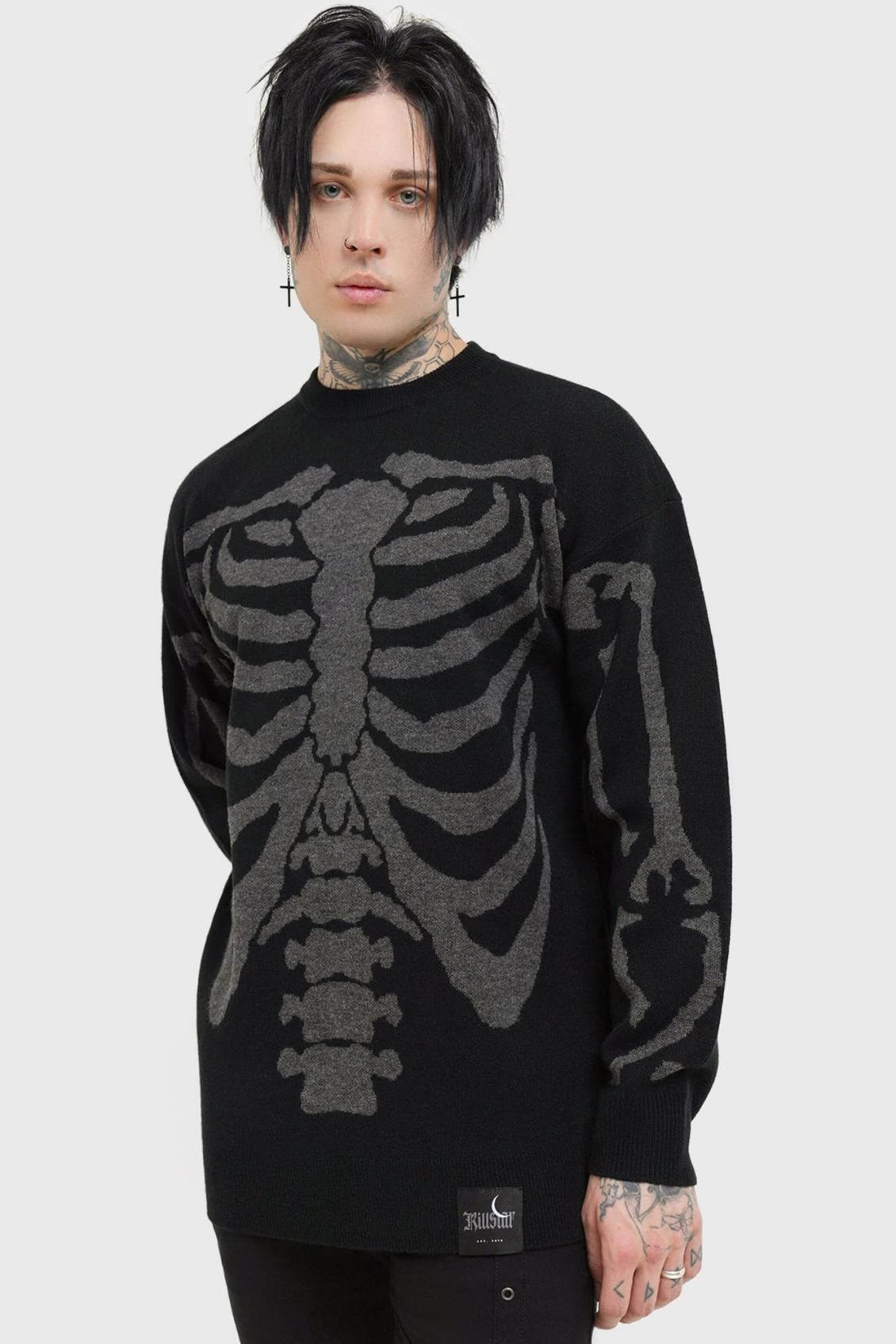 Men Knitwear | Killstar Skellie Sweater